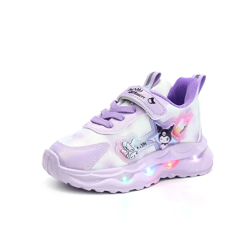 LED Light Up Girls Shoes 2025 Winter Waterproof Leather Sneakers Non-Slip Soft Sole Breathable Kids Running Shoes - Image 2