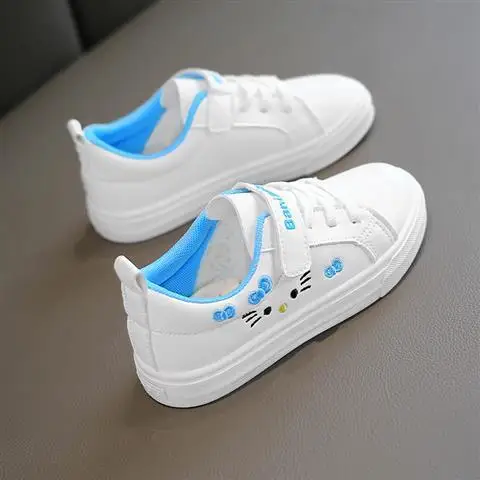 Kids White Sneakers 2025 Fall Slip Resistant Durable Spring Autumn Shoes for Girls 4-16 Years Old Fashion Casual Sports Shoes - Image 3